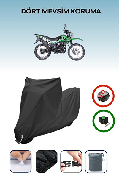 Breen Black Lock Compatible Falcon Desert 277 Compatible Motorcycle Tarpaulin...