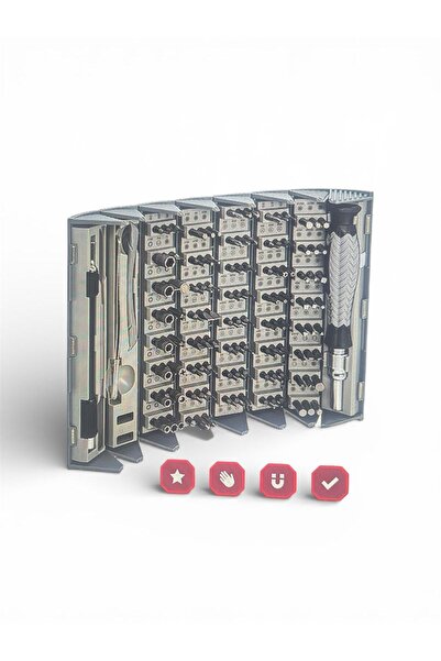 Rox 0307 Bits Uçlu Hassas Tornavida Seti 126 Parça