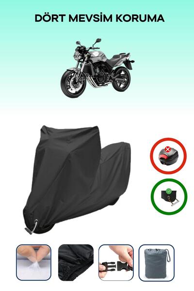 Breen قماش أسود متوافق مع دراجة نارية هوندا CBF 600 مقاوم للماء