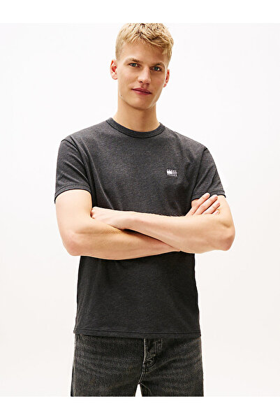 Tommy Hilfiger Erkek Marka Logolu Bisiklet Yakalı Regular Fit Pamuk Polyster ...