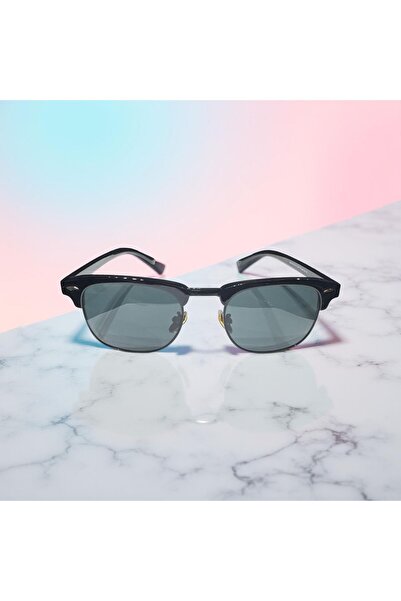 HAMMEN نظارات شمسية للجنسين بتصميم نصف إطار HG3016C2