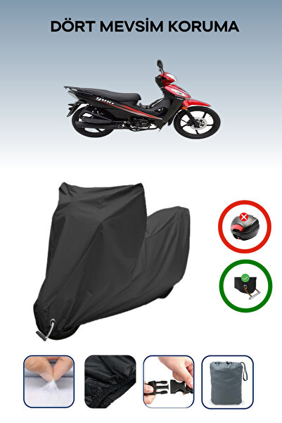 Breen Black Lock Compatible Yuki Attact 100 Compatible Motorcycle Tarpaulin W...