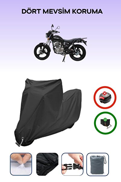 Breen Black Lock Compatible Mondial Vulture I-E Compatible Motorcycle Tarpaul...