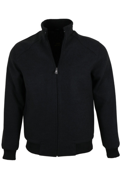 Modarar معطف رجالي بلون دخاني بقصة عادية RAR01358