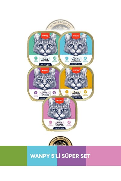 Wanpy Mousse Ton Balıklı Alutray & Ton Balıklı - Morina Balıklı Alutray & Ton...