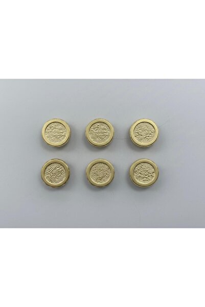 kendim fashion Metal Button 36''- 20.32 mm (Pack of 6)