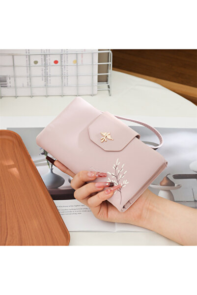 rinkadoll Νέος σχεδιασμός Σατέν ύφασμα Κομψό πορτοφόλι με μαλακό βραχιολάκι