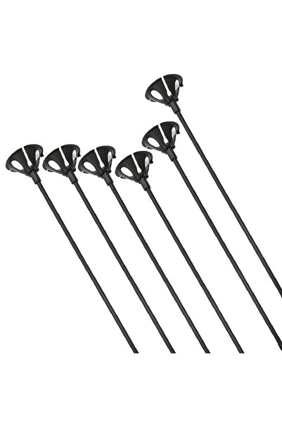 YCK BALON Balon Çubuk Set ( GRİ ) 100 Adet