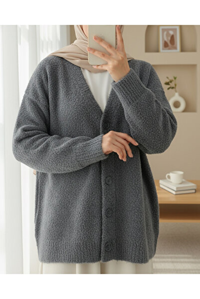 HİJABAYA Ζακέτα με κουμπιά φαρδιά πλεκτά