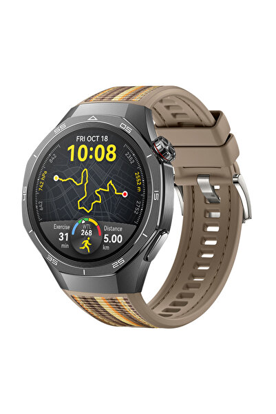 Sneezy حزام ساعة ذكية من السيليكون مع نمط شبكي وإبزيم معدني متوافق مع ساعة هو...