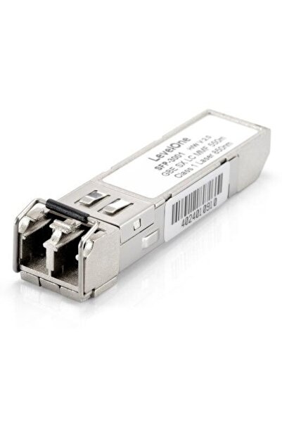 LEVEL ONE Πομποδέκτης SFP, LevelOne, 1.25G, 550m - 850nm, 1250 Mbit/s, Γκρι