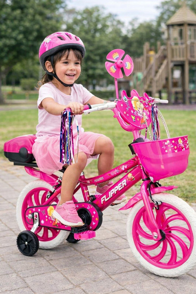 YOGNETIC Twirl Pink Kız Çocuk Bisikleti – Destek Tekerli, Sepetli & Zilli | 3...