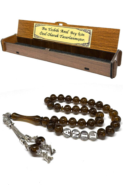 Fabula Silver Kişiye Özel İsimli Tesbih Erkek Hediye Harfli Tespih