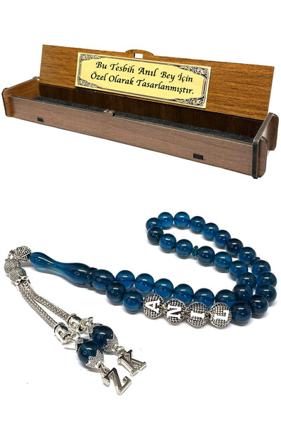 Fabula Silver Kişiye Özel İsimli Tesbih Erkek Hediye Harfli Tespih