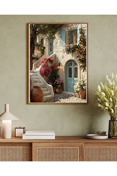 woodhomeworks Tek Parça Salon Ofis Dekor Tablo tek başına sanat vrynt