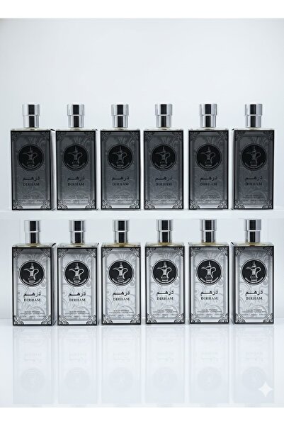 GISSATY درزن عطر درهم (Dirham) من العقيق - 12 زجاجة × 100 مل - أو دي بارفان