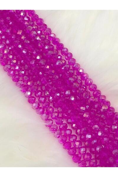 Ralp Moda 8 mm Transparent Fuchsia Janjan 20 șiruri (utilizate pentru fabrica...