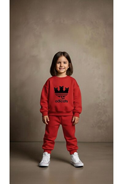 playwear Φούτερ ομάδας ADİCATS με στάμπα για κορίτσια και αγόρια, με λαιμόκοψ...