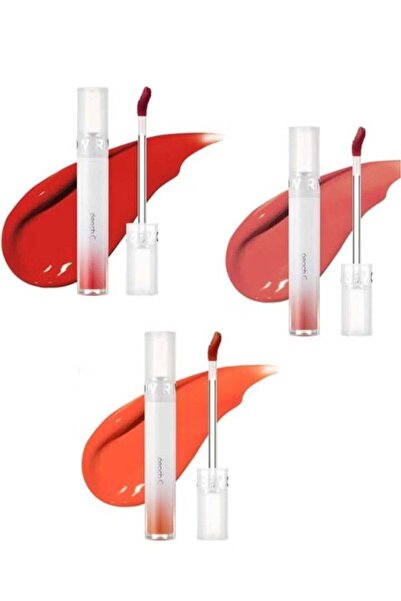 peach bands Korean Lipstick River Glow Cherry and Peach Color C 01 + Let's Grape 03 + Breeze Fig 04