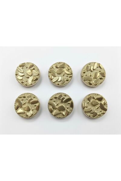 kendim fashion Metal Button 36''- 20.32 mm (Pack of 6)