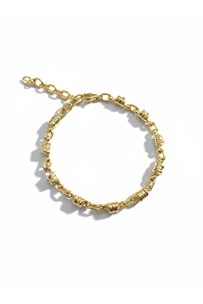 Tılsım Bijuteri Gold Color Cast Bracelet Shaped