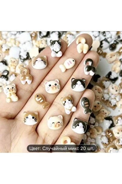 global fashion Volumetric 3D figures for manicure, set of 50 pieces D17