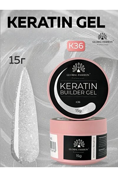 global fashion Nail shaping gel 15 g, Keratin Builder Gel, K36