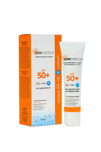 Sundressa لوشن واقي من الشمس بعامل حماية 50+ مضاد للتصبغ - للبشرة المعرضة للعيوب