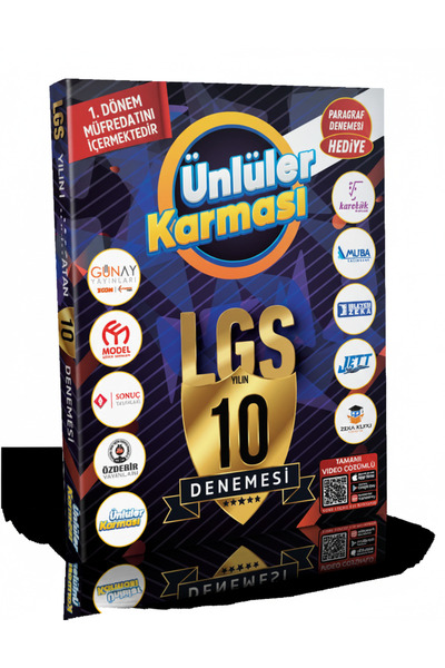 Ünlüler Karması 8. Sınıf 2026 LGS 1. Dönem Tüm Dersler 10'lu Deneme Seti Tamamı Video Çözümlü Sınav