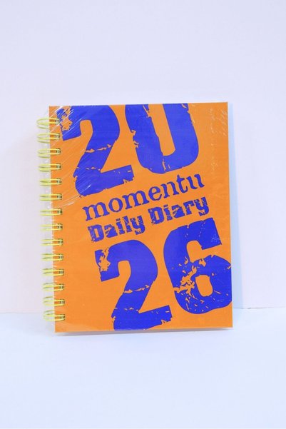 Lems 2026 Daily Agenda Y2K Moment Orange Orange Hard Cover Spiral Bound