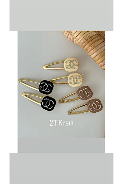 sulyra Marka Muadili Cc Zirkon Taşlı Pens Toka (2’Lİ KREM)