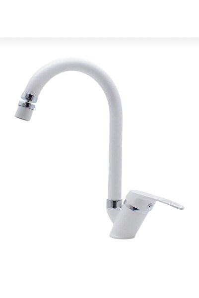 luxury faucet صنبور مطبخ من الكروم الأبيض مع رأس متحرك