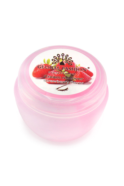 global fashion Cremă pentru îndepărtarea genelor, Cream Remover, Strawberry flavor, 10 gr