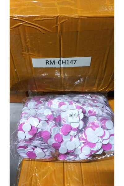 global fashion Replacement adhesive pads for pedicure discs, 20 mm, #120, 50 pieces, pink