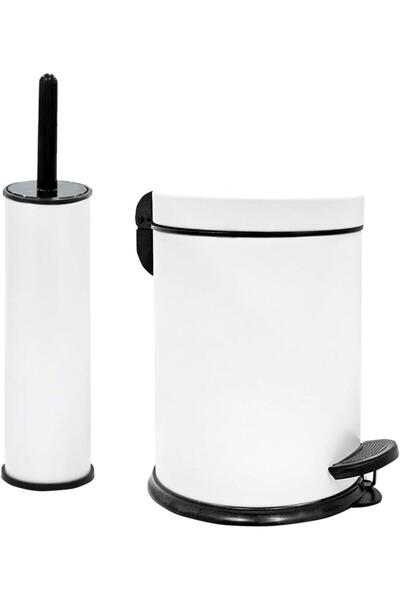 Vinoks Eko Series 2-Piece Bathroom Set with Foot Pedal Feature, 3 Liter Trash...