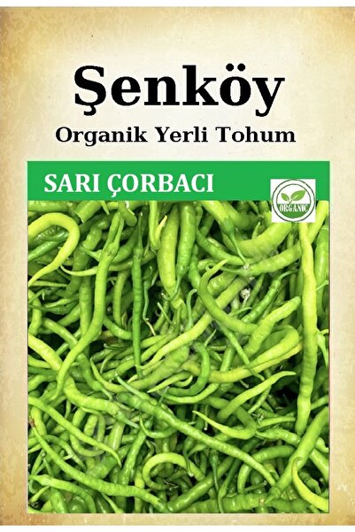 Şenköy Yerli Tatlı Yalova Sarı Çorbacı Biber Tohumu Doğal Ata Biber Tohumu Pa...