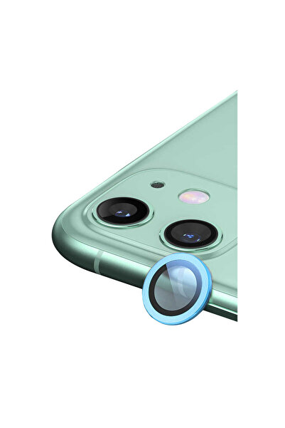 NewFace Iphone 12 mini metal camera lens - blue