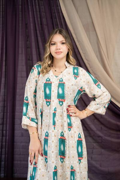 AFandina Elegant Ramadan-themed jalabiya SM-24