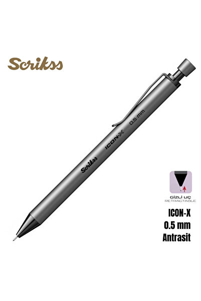 Scrikss قلم متعدد الاستخدامات آيكون-إكس 0.5 مم أنثراسيت