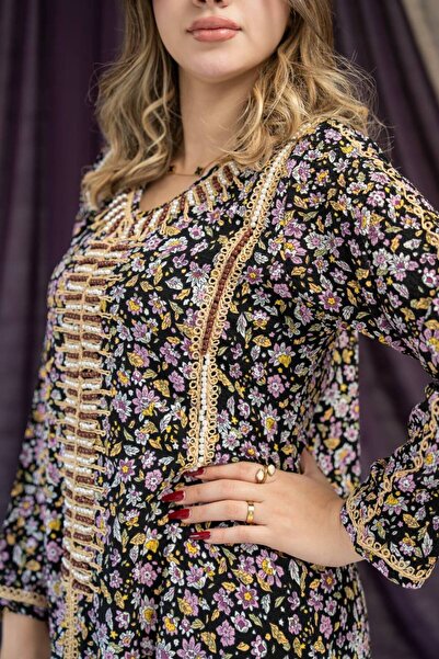 AFandina Luxurious jalabiya with distinctive embroidery SM - 20