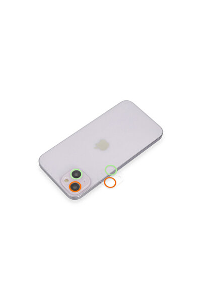 NewFace iPhone 13 Color Camera Lens Protection Glass - Orange-Green
