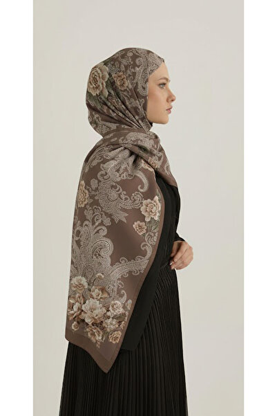 Püsküldükkan ül Desen Pamuk Soft Şal-Vizon
