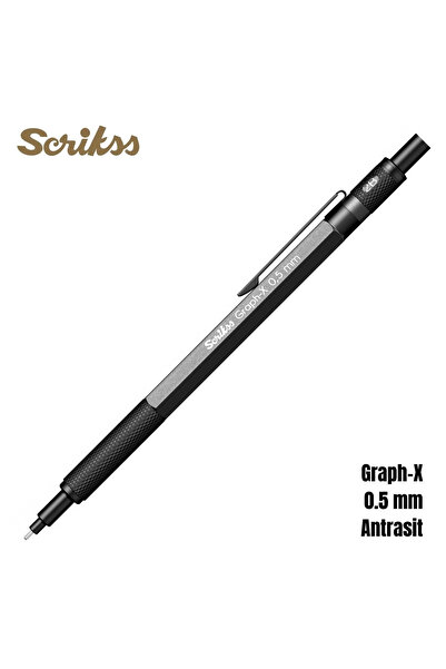 Scrikss قلم متعدد الاستخدامات جراف-إكس 0.5 مم أنثراسيت