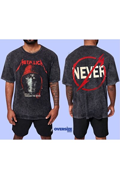 RİSE Tricou Metallica Never Washed Over Size