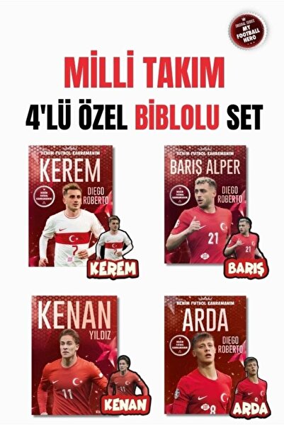 Dokuz Çoçuk Milli Takım 4'lü Özel Biblolu Set