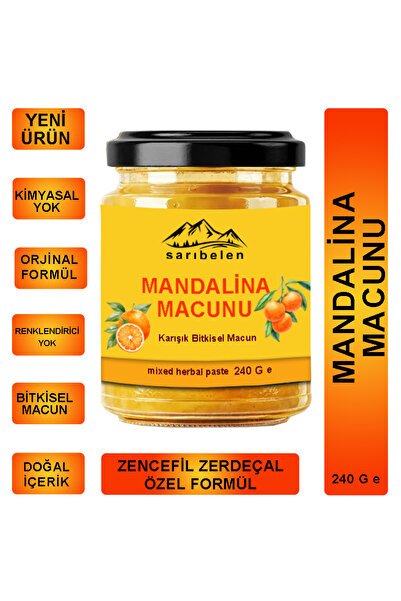 sarıbelen Mandalina Macunu 240 g – Doğal ve Katkısız Ege'nin Mandalina Macunu