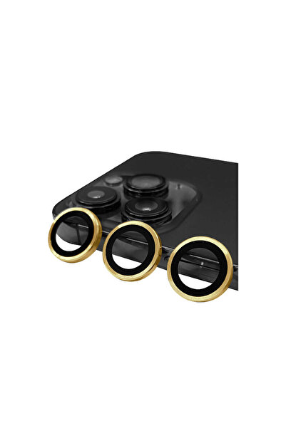 NewFace عدسة كاميرا آيفون 13 برو ماكس راز ميتال - ذهبي