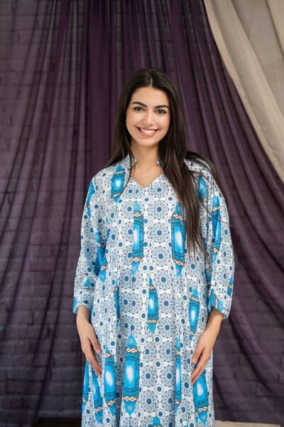 AFandina Elegant Ramadan-themed jalabiya SM-24