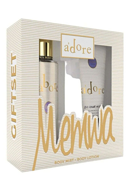 MEMWA مجموعة لوشن الجسم ورذاذ الجسم - برائحة جادور