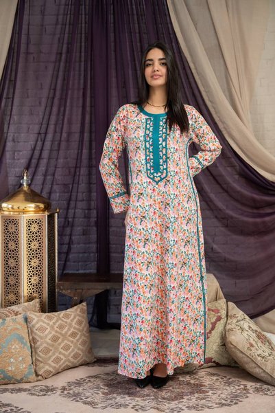 AFandina Luxurious and elegant jalabiya with delicate details SM-21